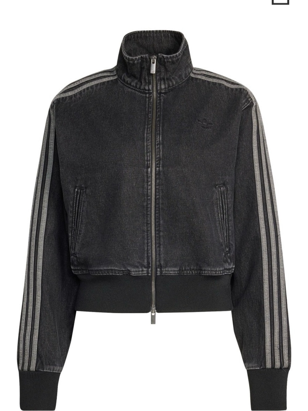 adidas Original Firebird women’s denim B Track-Style Zip-Up Jacket Size M